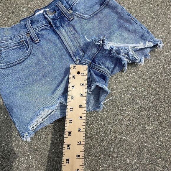 Madewell The Perfect Jean Short Womens 24 (25x2.5) Denim Blue Cut Off Festival - Picture 4 of 9